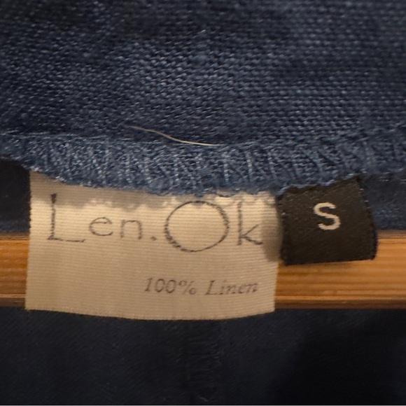 Len.Ok Navy Linen Dress - Picture 4 of 6